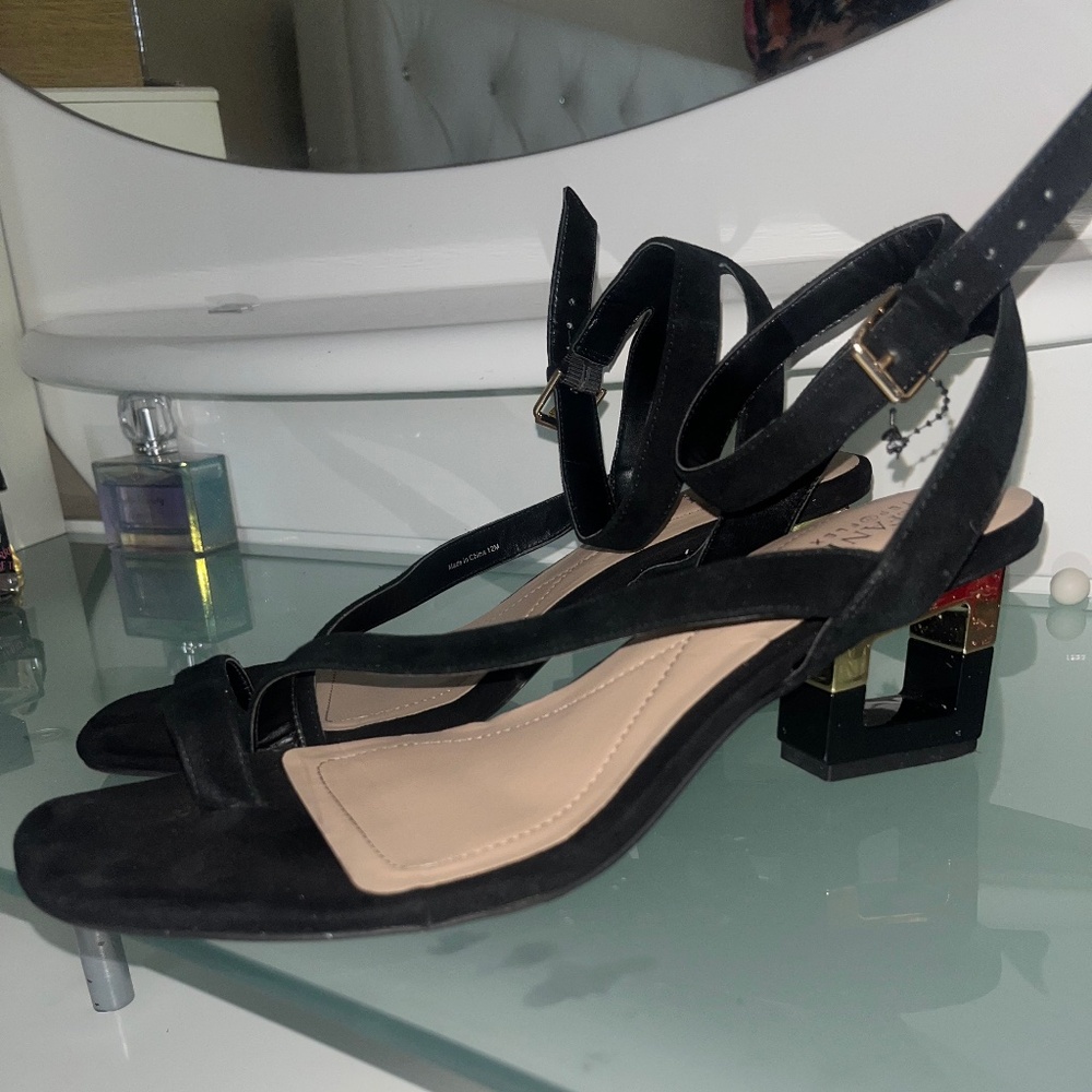 Alfani Womens Coreena Suede Ankle Strap Dress Sandals